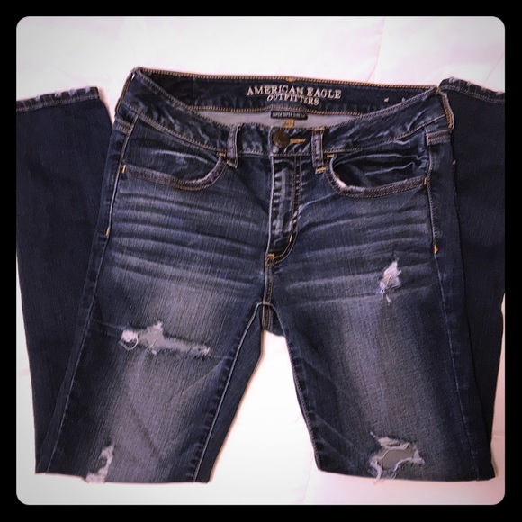 American Eagle Outfitters Denim - AEO, super super strech, jeggings, 6 short